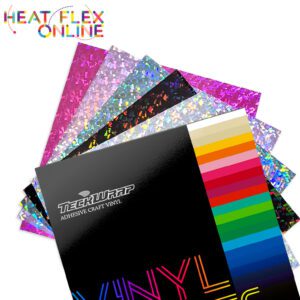 TeckWrap Glass Flower Vinyl Sheets Pack (5PCS)