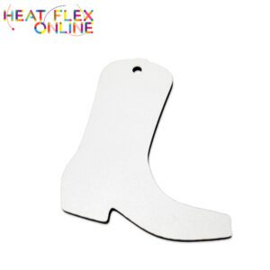 Cowboy Boot (80mm x 65mm) White MDF