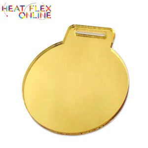 Acrylic Medal Gold Mirror 60mm (3mm)