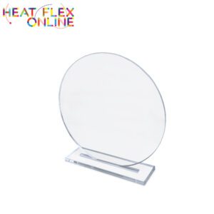Circle Trophy – 147mm x 147mm with 5mm Base (5mm Clear Acrylic)