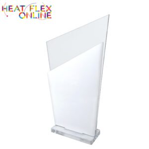 Double Trapezium Trophy – 190mm x 155mm with 8mm Base (3mm Clear Acrylic)