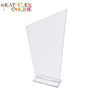 Trapezium Trophy – 230mm x 130mm with 5mm Base (3mm Clear Acrylic)